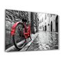 Autres décorations murales - The Red Bike | GLASS WALL ART - ARTDESIGNA
