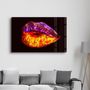 Other wall decoration - Neon Lip | Glass Wall Art - ARTDESIGNA