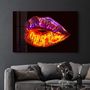 Other wall decoration - Neon Lip | Glass Wall Art - ARTDESIGNA