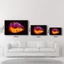 Other wall decoration - Neon Lip | Glass Wall Art - ARTDESIGNA