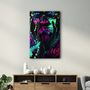 Other wall decoration - Neon Face | GLASS WALL ART - ARTDESIGNA