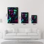 Other wall decoration - Neon Face | GLASS WALL ART - ARTDESIGNA