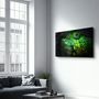 Autres décorations murales - Peacock Feather | Glass Wall Art - ARTDESIGNA