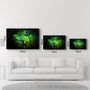 Autres décorations murales - Peacock Feather | Glass Wall Art - ARTDESIGNA
