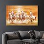 Other wall decoration - Lucky 7 Running Horses | Glass Wall Art - ARTDESIGNA