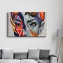 Other wall decoration - Two Sided Face Glass Wall Art - ARTDESIGNA
