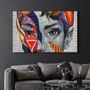 Other wall decoration - Two Sided Face Glass Wall Art - ARTDESIGNA