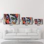 Other wall decoration - Two Sided Face Glass Wall Art - ARTDESIGNA