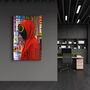 Autres décorations murales - Rounded Face | GLASS WALL ART - ARTDESIGNA