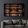 Other wall decoration - A Small Library | GLASS WALL ART - ARTDESIGNA