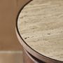 Other tables - KWANDO side table w. travertine top - nature - NORDAL