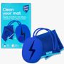 Kids accessories - Blue silicone holder and microfiber cloth - SUPERPETIT