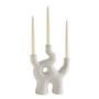 Candlesticks and candle holders - AX24032 Zeus ceramic candleholder 26x10x32 cm - ANDREA HOUSE