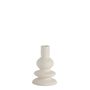 Candlesticks and candle holders - AX24040 White ceramic candleholder Ø11x16 cm - ANDREA HOUSE