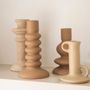 Candlesticks and candle holders - AX24041 Brown ceramic candleholder Ø11x16 cm - ANDREA HOUSE