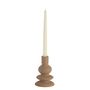 Candlesticks and candle holders - AX24041 Brown ceramic candleholder Ø11x16 cm - ANDREA HOUSE