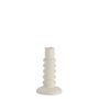 Candlesticks and candle holders - AX24042 White ceramic candleholder Ø11x18.5 cm - ANDREA HOUSE
