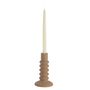 Candlesticks and candle holders - AX24043 Brown ceramic candleholder Ø11x18.5 cm - ANDREA HOUSE