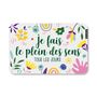 Gifts - Cycling badge "Get your fill of energy" (green flowers) - V-LOPLAK (ACCESSOIRE TENDANCE)