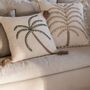 Cushions - AX24182 Palm cotton cushion 50x50 cm - ANDREA HOUSE