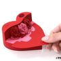 Objets design - SHAPE Heart Bouquet -Red- - OMOSHIROI BLOCK