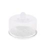 Food storage - CC24560 Marble And Glass Cheese Dome Ø24X18Cm - ANDREA HOUSE