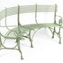 Lawn sofas   - Arras Curved Bench - IRONEX GARDEN