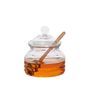 Cristallerie - Pot à miel en verre MS24551 avec cuillère 300 ml - ANDREA HOUSE