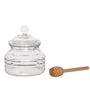 Crystal ware - MS24551 Glass Honey Jar With Spoon 300Ml - ANDREA HOUSE