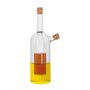 Carafes - MS24554 Stripes Glass Vinegar Oil Pot - ANDREA HOUSE