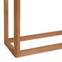 Console table - MU24010 Oak wood and glass console 100x32x75 cm - ANDREA HOUSE