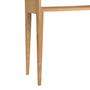 Console table - MU24177 Ash wood and glass console 100x30x75 cm - ANDREA HOUSE