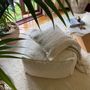 Lawn sofas   - Puff in white. Upcycled home decor - SOWL