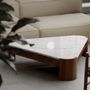 Decorative objects - Quartz and walnut coffee table - ERNESTO DESIGN