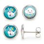 Accessoires enfants - Puces d’oreilles Enfant Licorne Bleue / Nuage - Argent - LES MINIS D'EMILIE