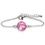 Jewelry - Curb bracelet Licorne Rose - Silver - LES MINIS D'EMILIE