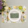 Table linen - Placemats both sided Lemonade & Stripes - 6 pieces - ROSEBERRY HOME