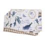 Sets de table - Sets de table both sided Lavender & Beige Gingham - 4 pièces - ROSEBERRY HOME