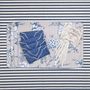 Linge de table textile - Runner both sided Blossom Blue & Stripes - ROSEBERRY HOME
