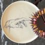 Decorative objects - PRESENTATION PLATE - The Hand of Adam's Creation - CLAIRE POUJOULA