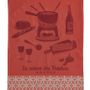 Tea towel - Fondue season - Cotton jacquard tea towel - COUCKE