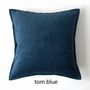 Coussins textile - Série Tom Velvet Blue - ML FABRICS