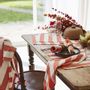 Linge de table textile - Malo Rouge - Serviette de table en métis - COUCKE