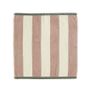 Kitchen linens - Deauville Khaki/Pink - Cotton Jacquard Terry Square - COUCKE