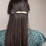 Accessoires cheveux - Barrette rectangulaire en corne naturelle - L INDOCHINEUR X RIVÊT