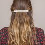 Hair accessories - Natural horn rectangular hair clip - L INDOCHINEUR X RIVÊT