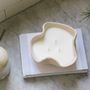 Decorative objects - NATURAL SCENTED CANDLE IN BEIGE STONEWARE - ORANGE BLOSSOM - CLAIRE POUJOULA