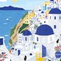 Other wall decoration - Puzzle Santorini - PIECES & PEACE PUZZLE