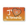 Cadeaux - Plaque vélo Heula « J'aime la Normandie » - V-LOPLAK (ACCESSOIRE TENDANCE)