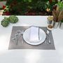 Gifts - Grey Margurite Placemat set of 2 - HYA CONCEPT STORE